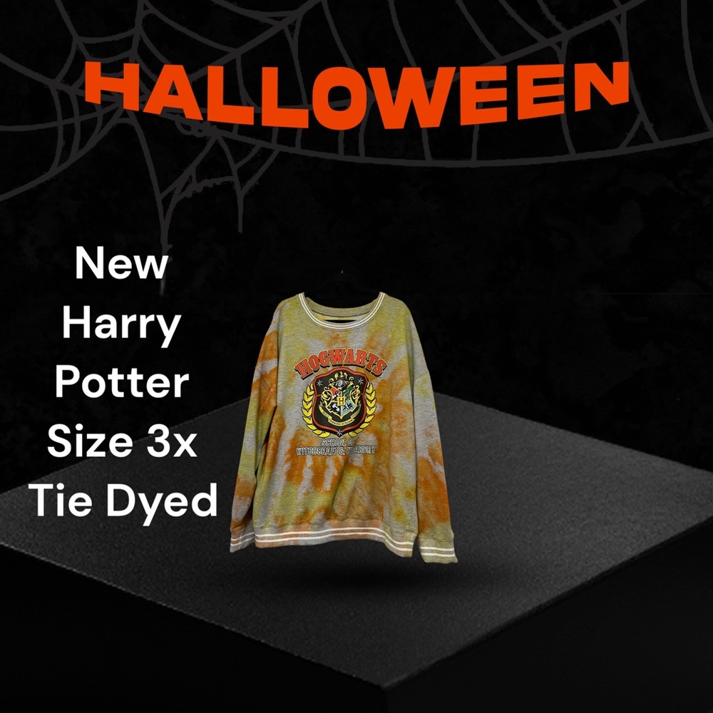 Plus size Harry Potter sweatshirt Tie Dyed